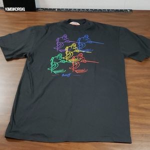 Vintage 80s Banff Canada‎ Mountain Memories Single Stitched T-Shirt Large